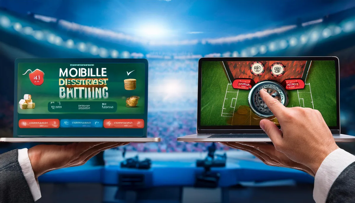 Cricket betting platform open on both mobile and desktop for demo testing