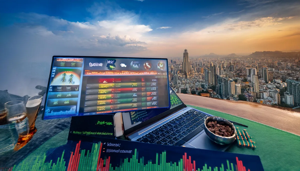 Live cricket betting odds displayed on a laptop screen